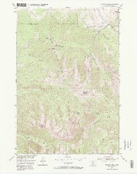 Livingston Peak 1951 topographic map thumbnail
