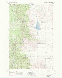 Lonepine 1989 topographic map thumbnail