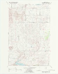 Lower Crow Reservoir 1988 topographic map thumbnail