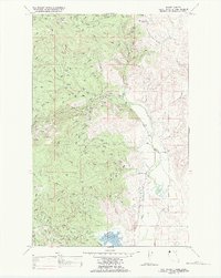 Mill Pocket Creek 1989 topographic map thumbnail