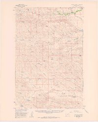 Miller Coulee topographic map thumbnail