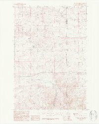 Milligan Canyon 1987 topographic map thumbnail