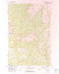 Mount Edith 1971 topographic map thumbnail