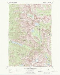 Mount Harding 1988 topographic map thumbnail
