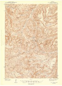 Mt. Cowen 1943 topographic map thumbnail