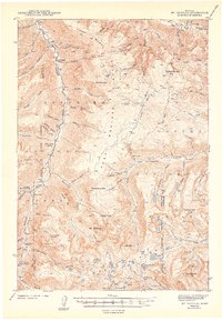 Mt. Douglas 1943 topographic map thumbnail