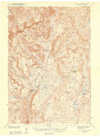 Mt. Wallace 1943 topographic map thumbnail