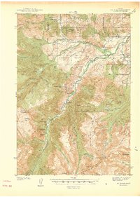 Mt. Wood 1941 topographic map thumbnail