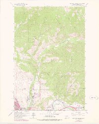 Northeast Missoula 1964 topographic map thumbnail