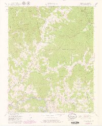 Bakersville 1960 topographic map thumbnail