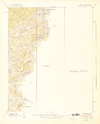 Baldwin Gap 1939 topographic map thumbnail