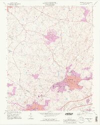Bessemer City 1993 topographic map thumbnail