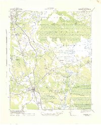 Burgaw 1942 topographic map thumbnail