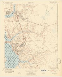 Camp Lejeune 1952 topographic map thumbnail