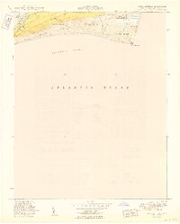 Cape Hatteras 1950 topographic map thumbnail