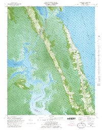 Coinjock 1982 topographic map thumbnail