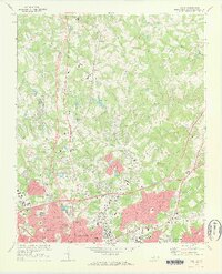 Derita 1972 topographic map thumbnail