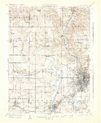 Akron 1905 topographic map thumbnail