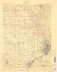 Akron 1905 topographic map thumbnail