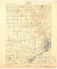 Akron 1905 topographic map thumbnail