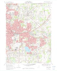 Akron East 1967 topographic map thumbnail