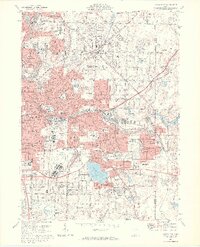 Akron East 1967 topographic map thumbnail