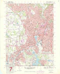 Akron West 1967 topographic map thumbnail
