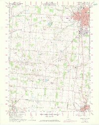 Bellefontaine 1960 topographic map thumbnail