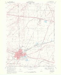 Bellevue 1969 topographic map thumbnail