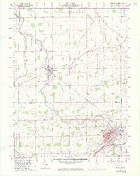 Bluffton 1960 topographic map preview