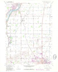 Bowling Green North 1958 topographic map thumbnail