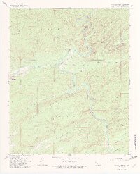 Caney Mountain 1962 topographic map thumbnail