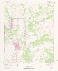 Coalgate 1957 topographic map thumbnail