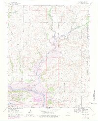 Kaw City 1964 topographic map thumbnail