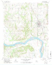 Coweta 1963 topographic map thumbnail