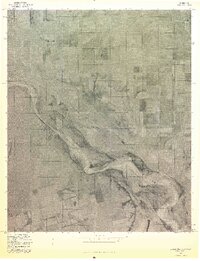 Elmore City NE 1975 topographic map thumbnail