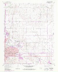Enid East 1955 topographic map thumbnail