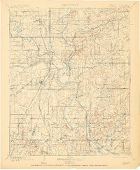 Muskogee 1901 topographic map thumbnail