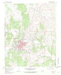Pawhuska 1960 topographic map thumbnail