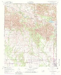 Quanah Mountain 1956 topographic map thumbnail