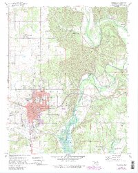 Tahlequah 1972 topographic map thumbnail