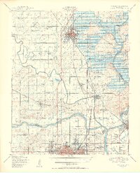 Wagoner 1950 topographic map thumbnail