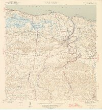 Barceloneta 1946 topographic map thumbnail