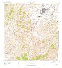 Caguas 1957 topographic map thumbnail