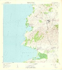 Puerto Real 1957 topographic map thumbnail