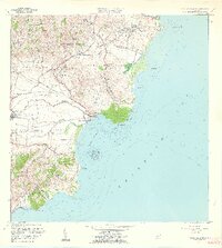 Punta Guayanes 1960 topographic map thumbnail