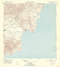 Punta Guayanes 1952 topographic map thumbnail