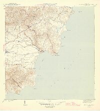 Punta Guayanes 1946 topographic map thumbnail