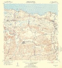 Vega Alta 1953 topographic map thumbnail