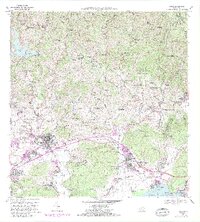 Yauco 1966 topographic map thumbnail
